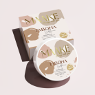 Creamy coconut oil texture showing rich, moisturizing hydration